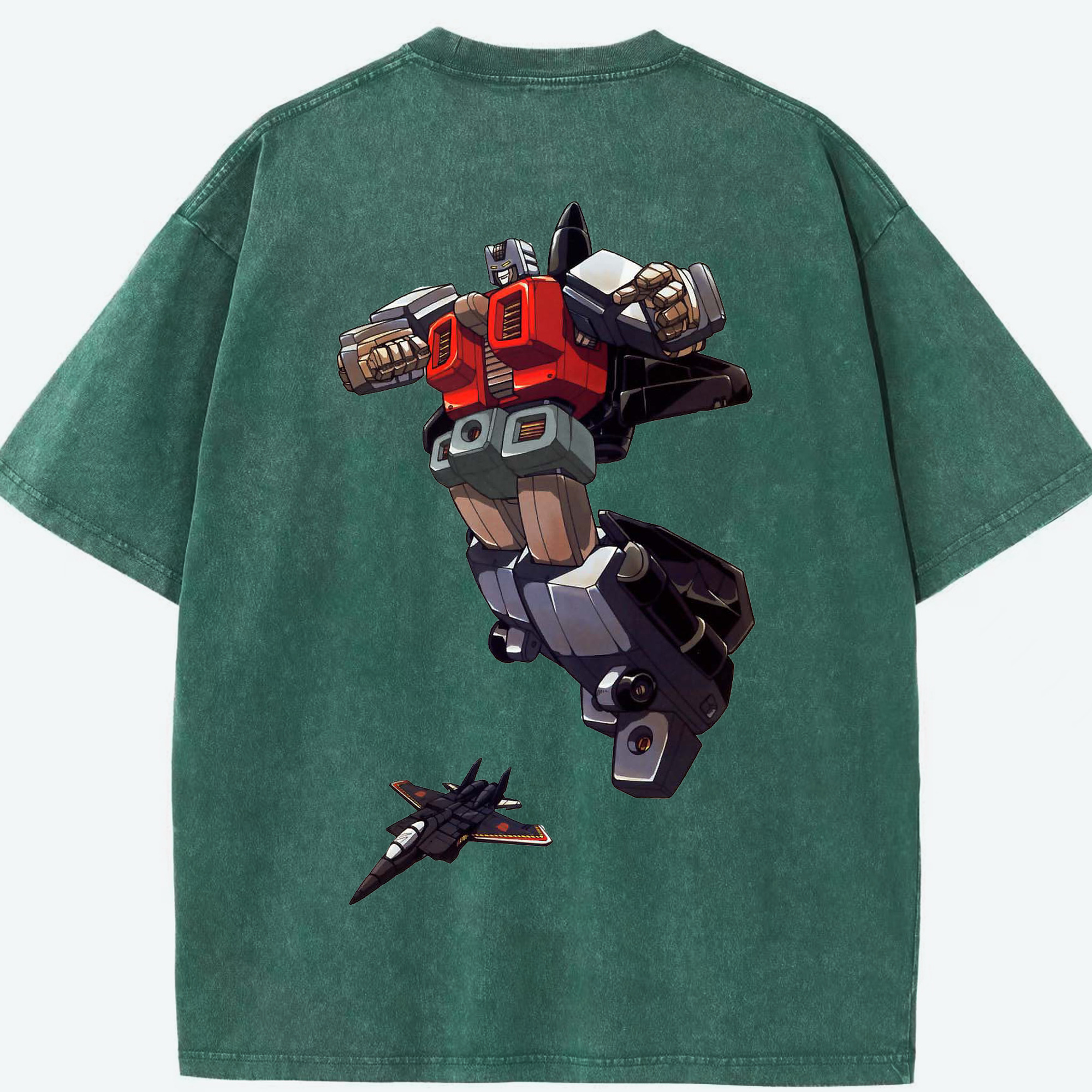 （画像用）  綿100% ヴィンテージ風 半袖Tシャツ（背面プリント）